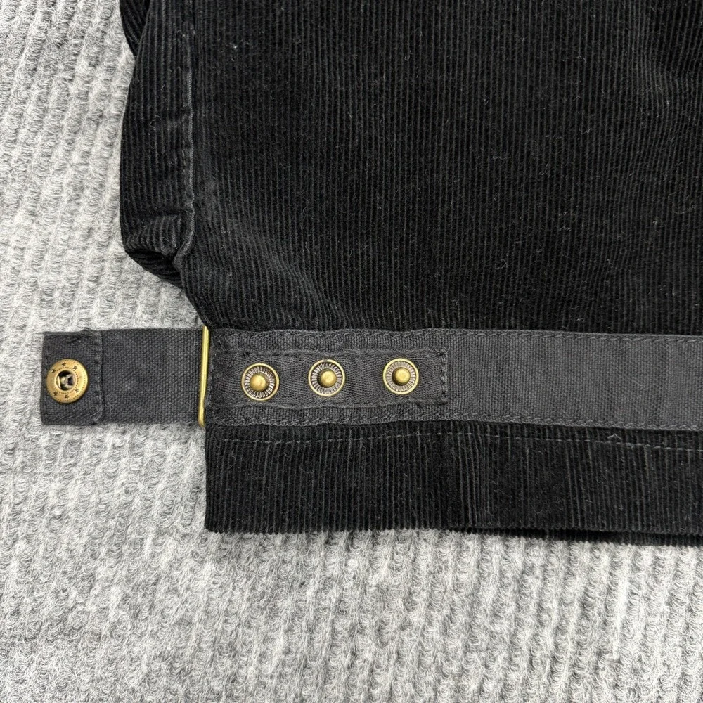 Vtg Polo Ralph Lauren Cargo Pants Mens 34x32 Black Paratrooper Corduroy Military